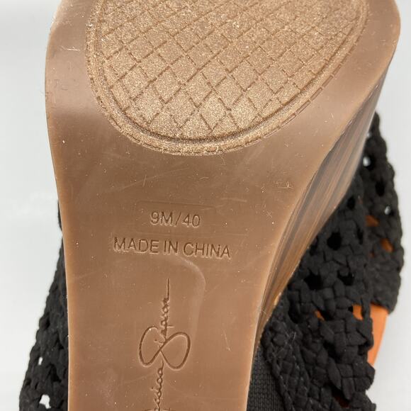 NEW Jessica Simpson Women’s Shelbie 2 Caged Platform Slide Sandals Black Size 9M - Picture 5 of 10